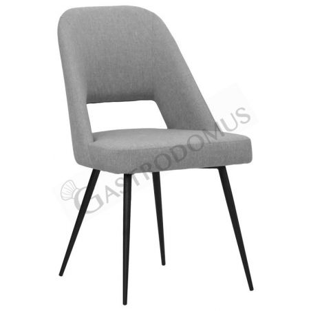 Sedia Tampa con struttura in metallo verniciato e rivestimento in ecopelle o tessuto Sedia Tampa con struttura in metallo verniciato e rivestimento in ecopelle o tessuto