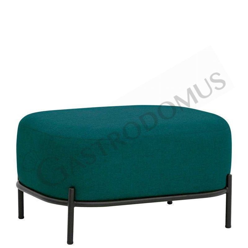 Pouf Ponny con struttura in metallo verniciato e rivestimento in tessuto