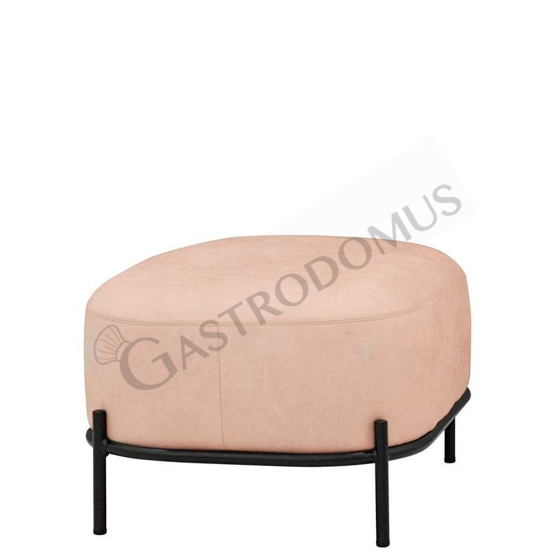 Pouf Ponny con struttura in metallo verniciato e rivestimento in tessuto