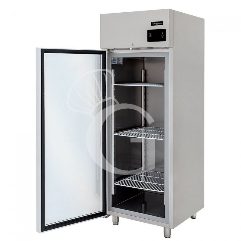 Armadio refrigerato ventilato capacità 700 LT e temperatura -2°C/+10°C con porta vetro