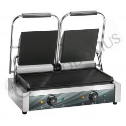 Piastra di cottura liscia in ghisa - L 570 mm x P 380 mm x H 210/250 mm