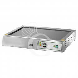 Fry top elettrico da banco - piastra liscia doppia in vetroceramica - potenza 1700 W