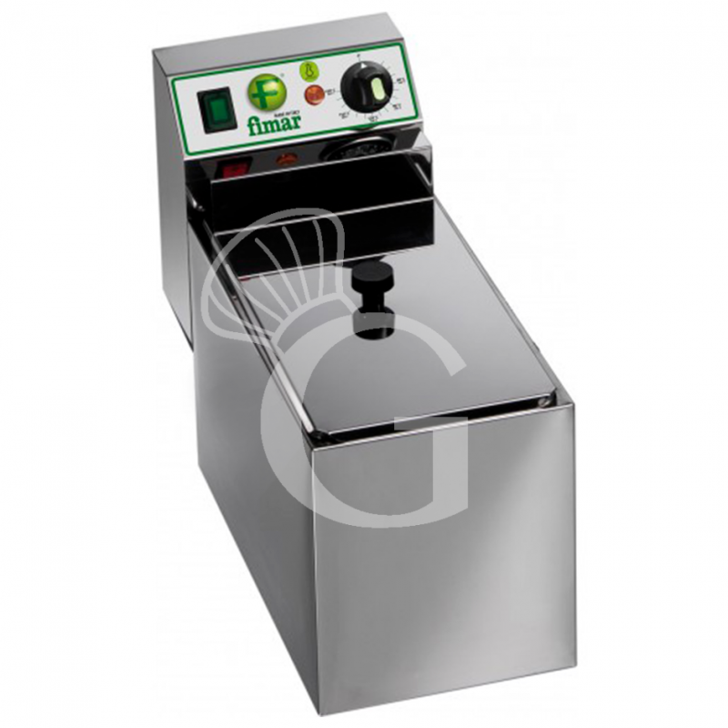 Friggitrice elettrica da banco - 1 vasca - capacità 8 LT - 3000 W - Monofase Friggitrice elettrica da banco - 1 vasca - capacità 8 LT - 3000 W - Monofase