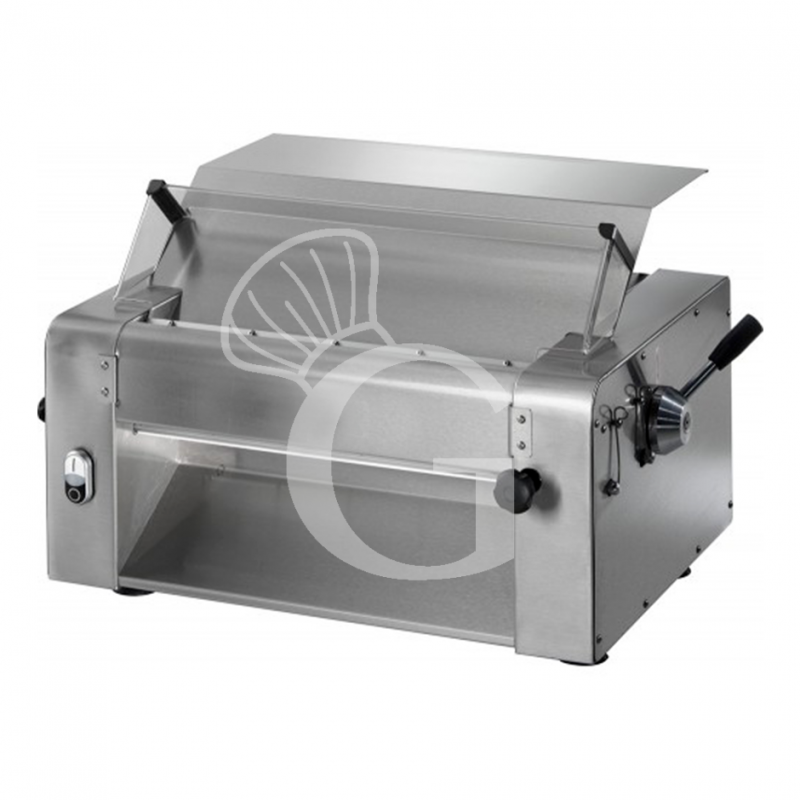 Sfogliatrice elettrica professionale trifase L 780 mm x P 480 mm x H 400 mm con rulli in acciaio inox 520 mm Sfogliatrice elettrica professionale trifase L 780 mm x P 480 mm x H 400 mm con rulli in acciaio inox 520 mm