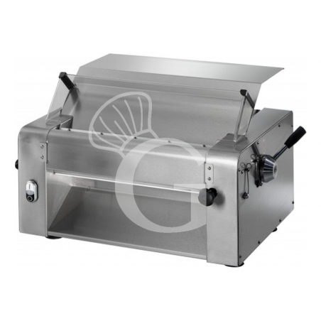 Sfogliatrice elettrica professionale trifase L 780 mm x P 480 mm x H 400 mm con rulli in acciaio inox 520 mm Sfogliatrice elettrica professionale trifase L 780 mm x P 480 mm x H 400 mm con rulli in acciaio inox 520 mm