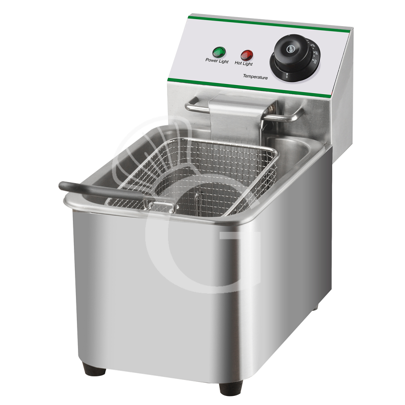 Friggitrice elettrica da banco 1 vasca 4,2 LT 2 KW Monofase Friggitrice elettrica da banco 1 vasca 4,2 LT 2 KW Monofase