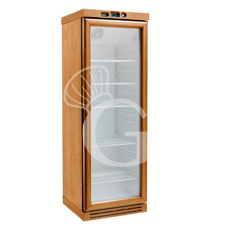 Cantinetta per vini refrigerazione statica - capacità 310 LT - temp. +2°C/+8°C noce chiaro