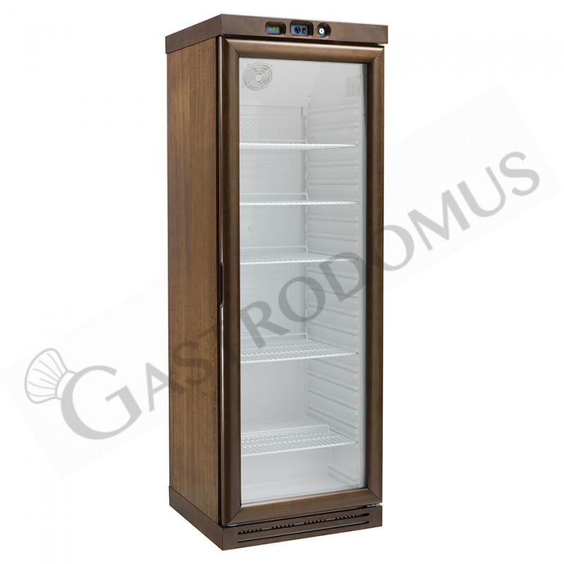 Cantinetta per vini refrigerazione statica - capacità 310 LT - temp. -18°C/-22°C noce scuro