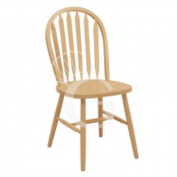 Sedia Romina con struttura in legno chiaro