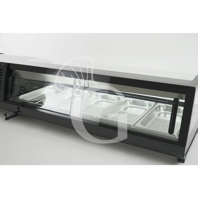 Vetrina sushi - capacità 5 bacinelle GN1/3 - potenza 190 W