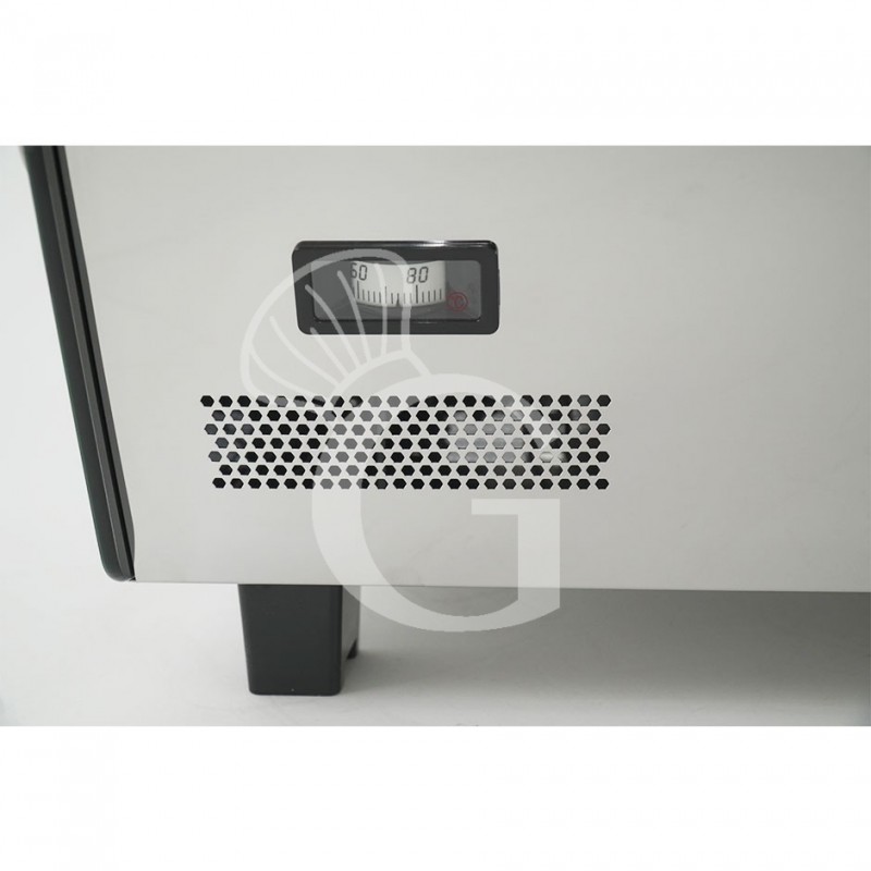 Vetrina Riscaldata inox e vetro 3 piani +30°C/+90°C 120 LT L 678 mm x P 568 mm x H 686 mm