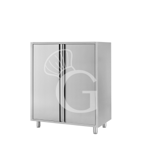 Armadio inox 2 porte battenti misure 1200x600x1500mm