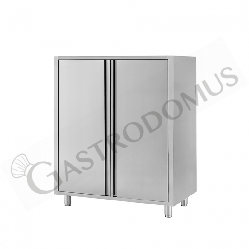 Armadio inox 2 porte battenti misure 1200x600x1500mm