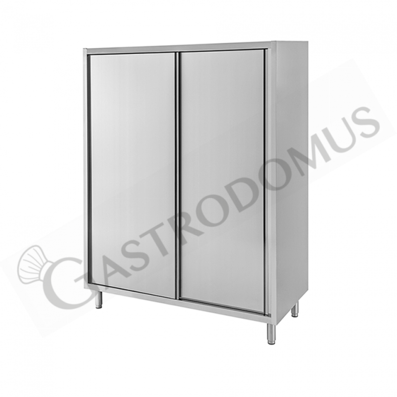 Armadio inox porte scorrevoli misure 1300x600x1800mm Armadio inox porte scorrevoli misure 1300x600x1800mm