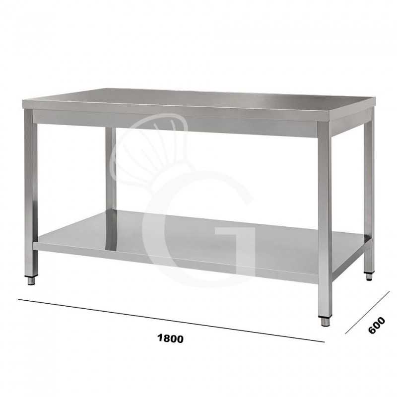 Tavolo in acciaio inox 1800x600 per cucina