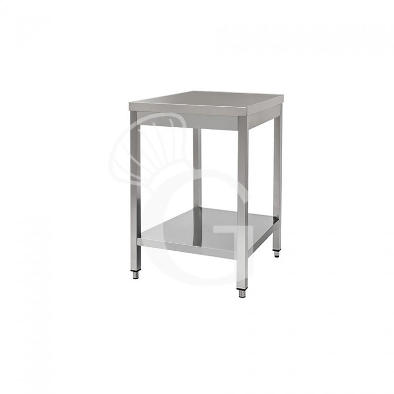 Tavolo in acciaio inox con 1 ripiano, misure 400x700mm