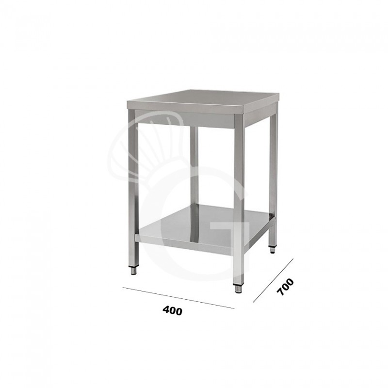 Tavolo in acciaio inox 400x700 per cucina