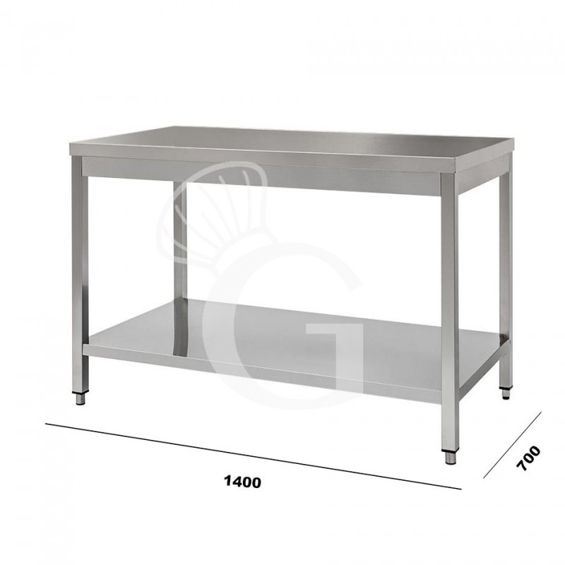 Tavolo in acciaio inox 1400x700 per cucina