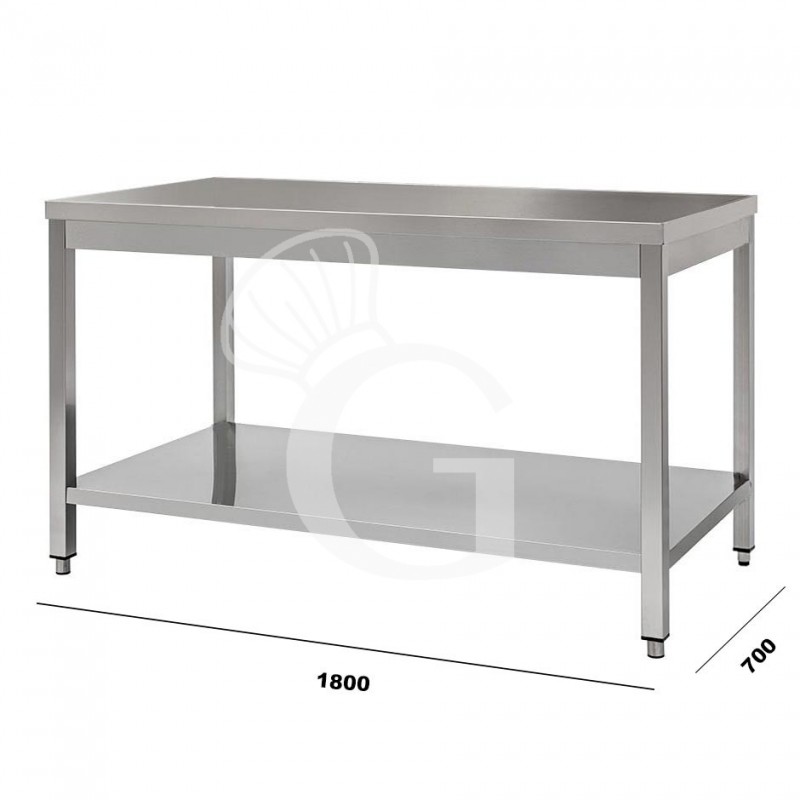 Tavolo in acciaio inox 1800x700 per cucina