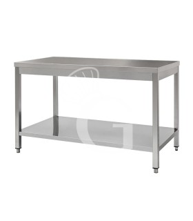Tavolo in acciaio inox con 1 ripiano, misure 1500x700mm