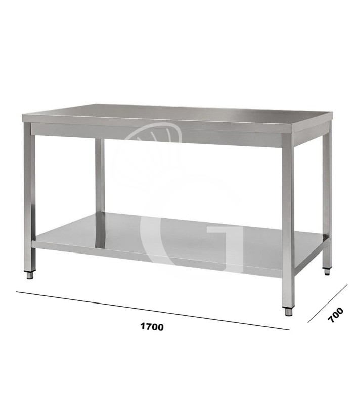 Tavolo in acciaio inox 1700x700 per cucina
