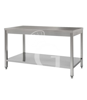 Tavolo in acciaio inox con 1 ripiano, misure 1900x700mm