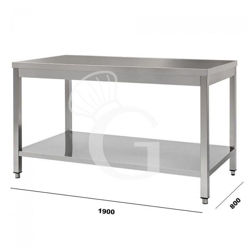 Tavolo in acciaio inox 1900x800 per cucina