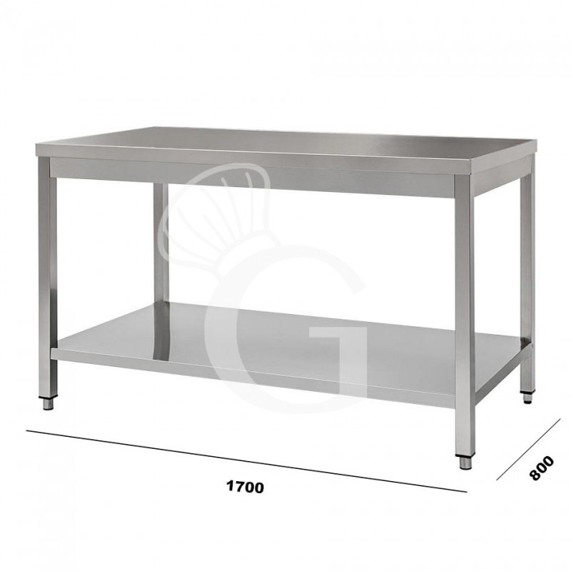 Tavolo in acciaio inox 1700x800 per cucina