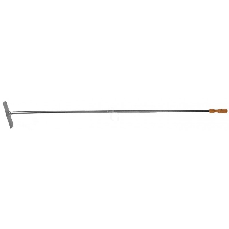 Raschietto in inox per forno a legna - altezza 1700 mm