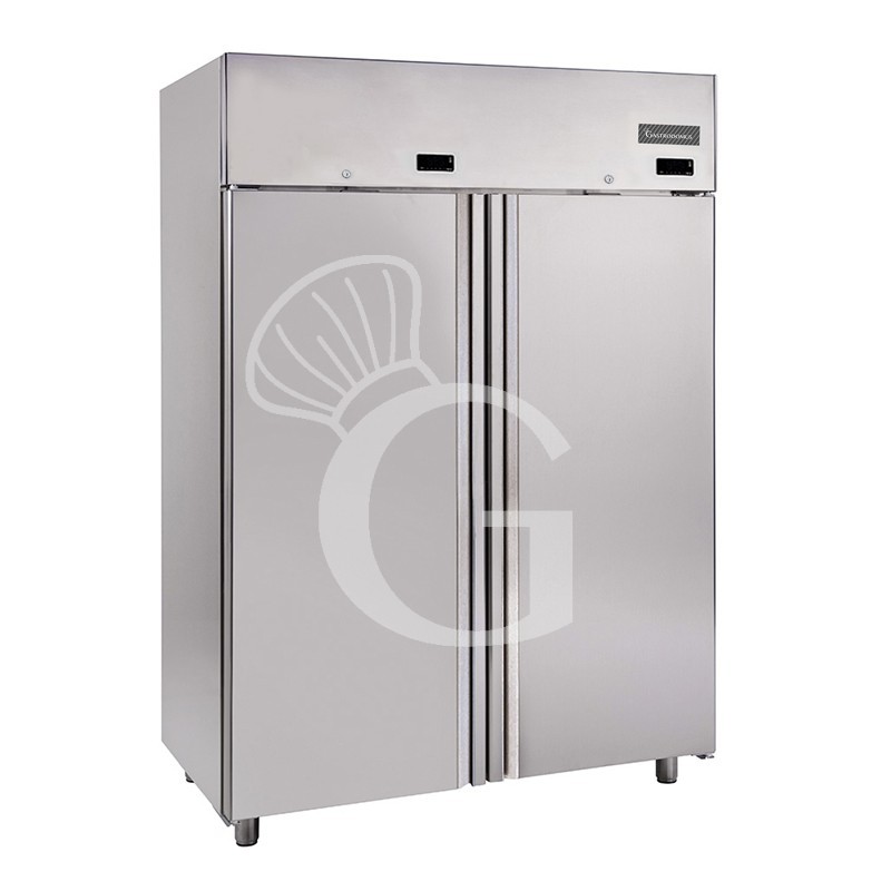 Armadio refrigerato ventilato in inox con capacità 1400 Lt e temperatura negativa