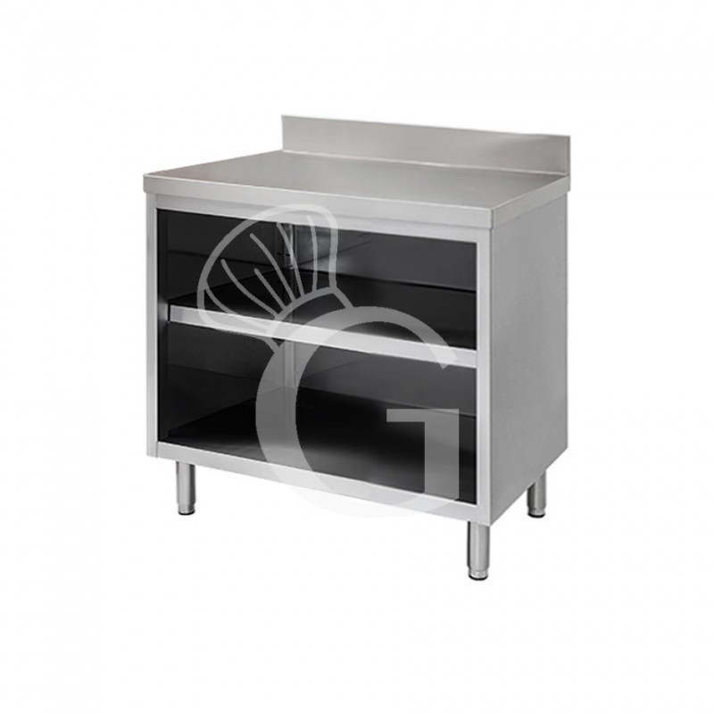 Tavolo in inox a giorno, alzatina, misure 1000x600mm Tavolo in inox a giorno, alzatina, misure 1000x600mm