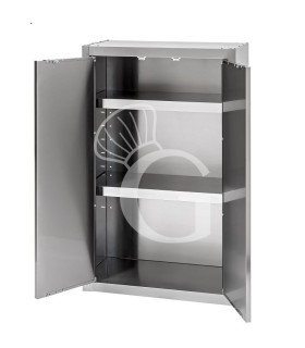 Pensile inox 2 porte battenti, misure 800x400xH1000mm