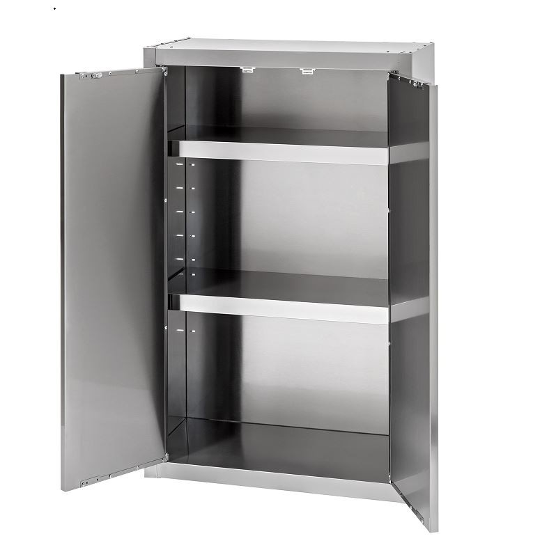 Pensile inox 2 porte battenti, misure 800x400xH1000mm
