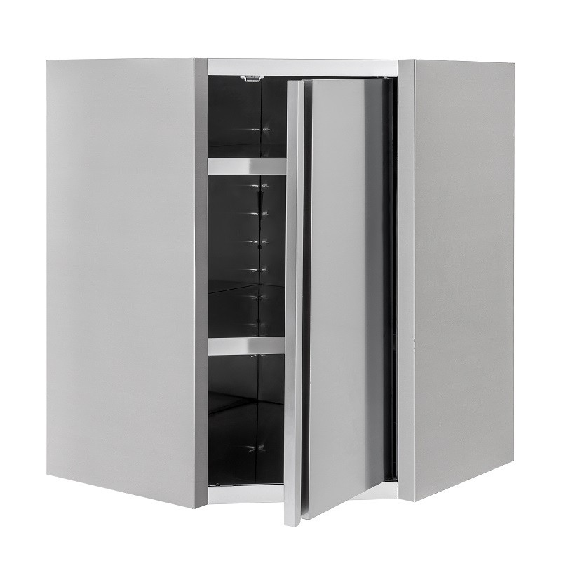 Pensile inox 1 porta battente, misure 700x700xH1000mm