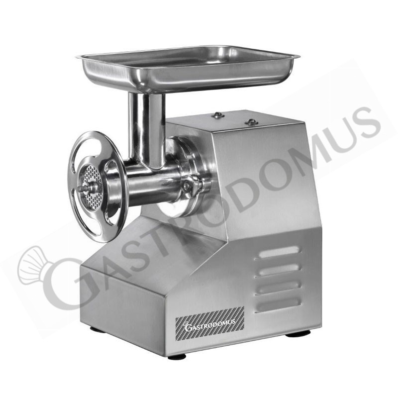 Tritacarne monofase gruppo macinazione alluminio 150/250 kg/h - L 420 mm x P 300 mm x H 520 mm Tritacarne monofase gruppo macinazione alluminio 150/250 kg/h - L 420 mm x P 300 mm x H 520 mm