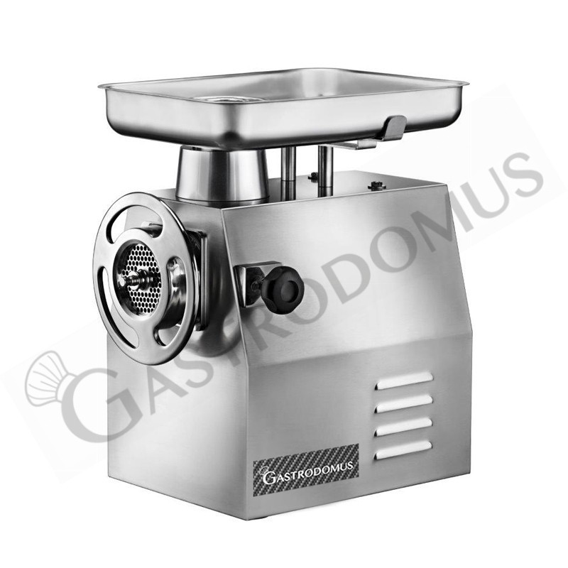 Tritacarne monofase gruppo macinazione inox 300/500 kg/h - L 490 mm x P 340 mm x H 530 mm Tritacarne monofase gruppo macinazione inox 300/500 kg/h - L 490 mm x P 340 mm x H 530 mm