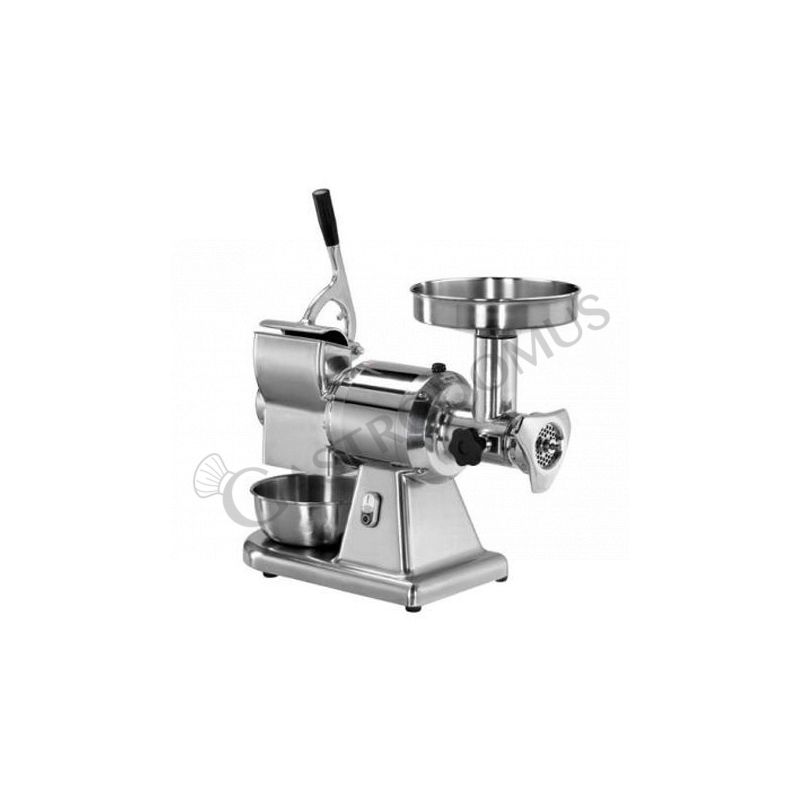 Tritacarne Grattugia Monofase produzione 100/160 Kg/h L 590 mm x P 290 mm x H 510/600 mm Tritacarne Grattugia Monofase produzione 100/160 Kg/h L 590 mm x P 290 mm x H 510/600 mm