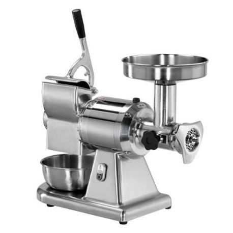 Tritacarne Grattugia Monofase gruppo macinazione inox produzione 100/160 Kg/h L 590 mm x P 290 mm x H 510/600 mm