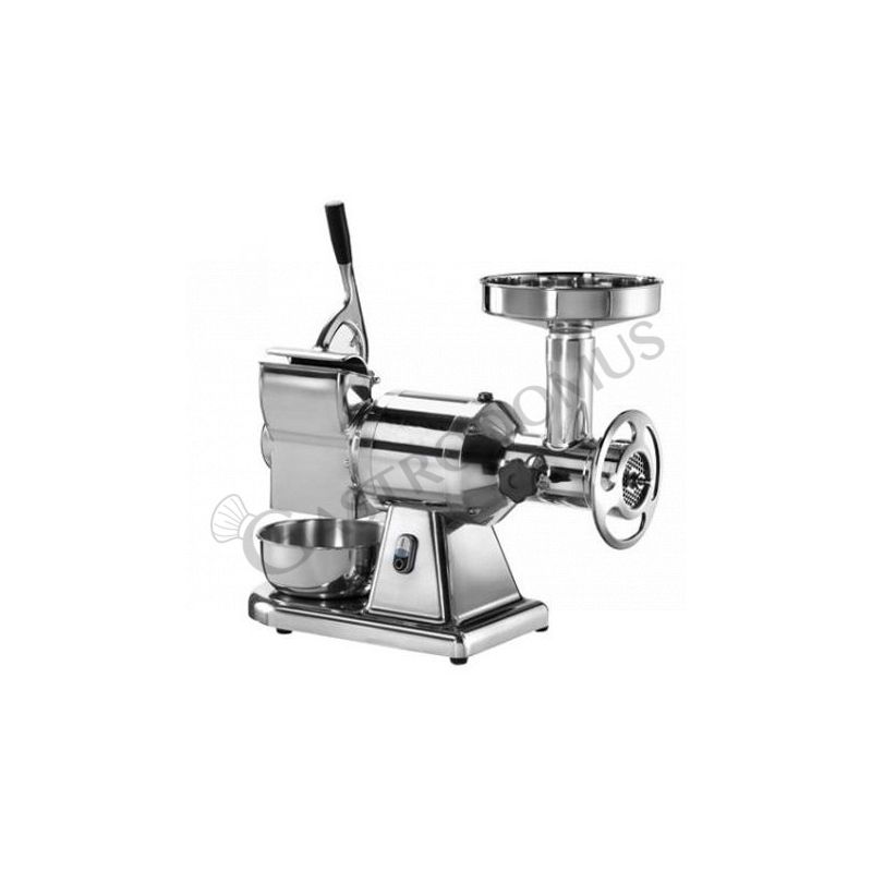 Tritacarne Grattugia Monofase gruppo macinazione inox produzione 150/250 Kg/h L 630 mm x P 305 mm x H 510/660 mm Tritacarne Grattugia Monofase gruppo macinazione inox produzione 150/250 Kg/h L 630 mm x P 305 mm x H 510/660 mm