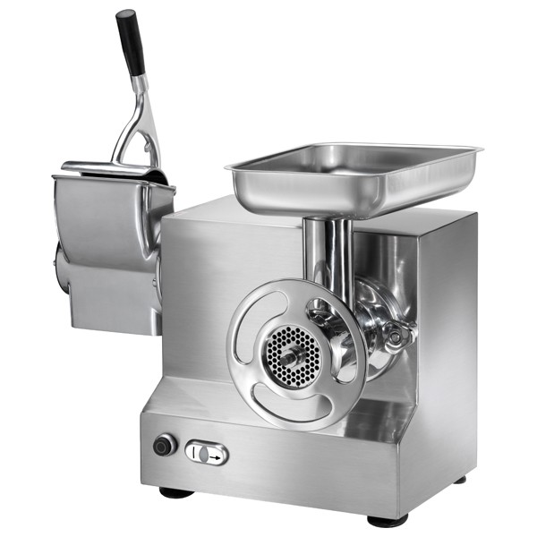 Tritacarne Grattugia Monofase gruppo macinazione alluminio produzione 150/250 Kg/h L 560 mm x P 430 mm x H 480/650 mm