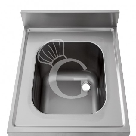 Lavello inox armadiato 1 porta battente, 1 vasca, alzatina, L 800 mm x P 700 mm x H 950 mm Lavello inox armadiato 1 porta battente, 1 vasca, alzatina, L 800 mm x P 700 mm x H 950 mm