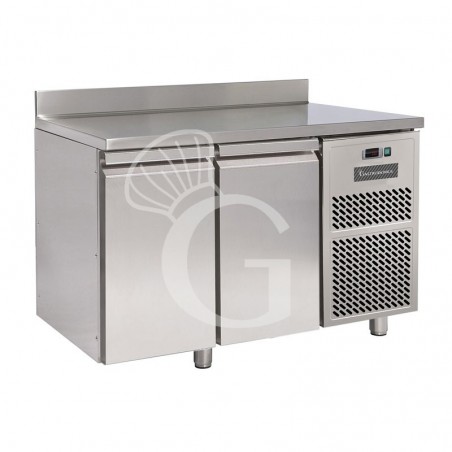 Tavolo Refrigerato 2 porte alzatina Prof. 800 mm 0°C/+10°C classe energetica A Tavolo Refrigerato 2 porte alzatina Prof. 800 mm 0°C/+10°C classe energetica A