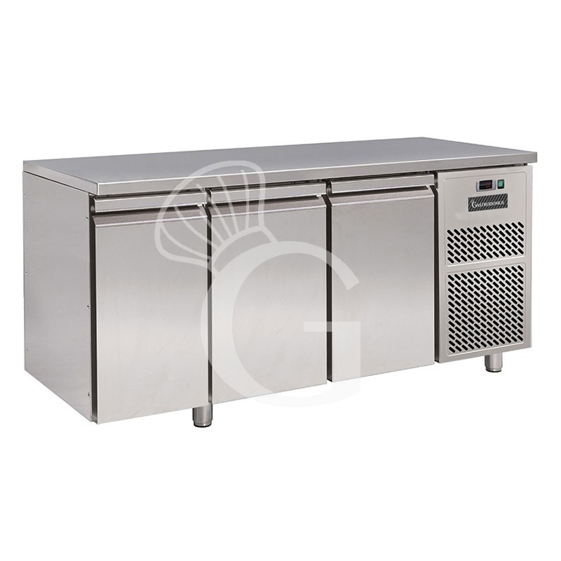 Tavolo refrigerato 3 porte Prof. 800 mm - temperatura -18°C/-22°C