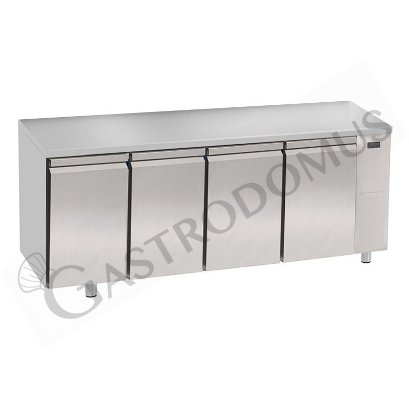 Tavolo frigo 4 porte Prof. 700 mm - temperatura 0°C/+10°C - motore remoto