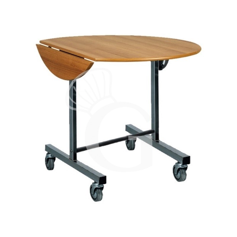 Carrello breakfast tondo su ruote - diametro 800 mm x H 800 mm Carrello breakfast tondo su ruote - diametro 800 mm x H 800 mm