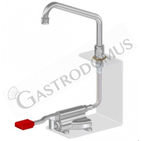 Rubinetto miscelatore a pedale con basetta esagonale - 300 x 190 mm Rubinetto miscelatore a pedale con basetta esagonale - 300 x 190 mm