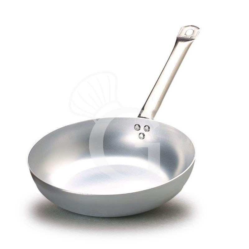 Padella in alluminio manico in inox diametro 320 mm x H 55 mm