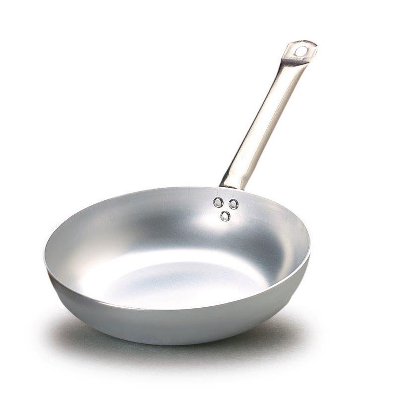Padella in alluminio manico in inox diametro 400 mm x H 65 mm