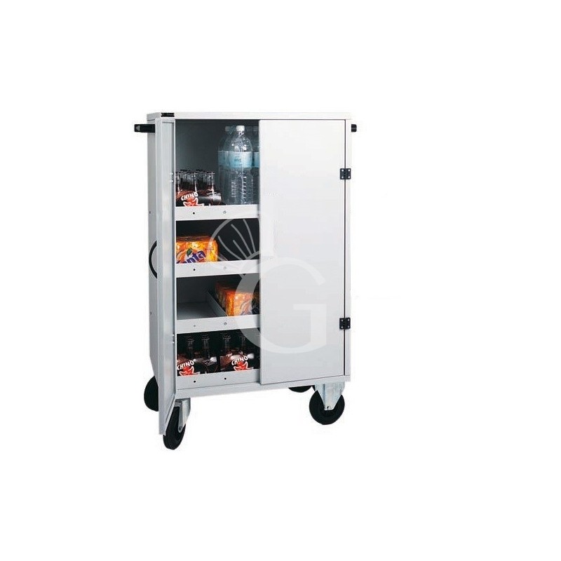 Carrello rifornimento frigo-bar - L 800 mm x P 500 mm x H 1180 mm