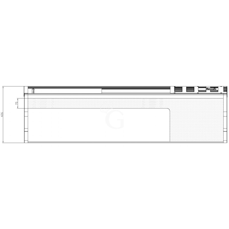 Vetrina sushi 6 bacinelle GN1/3 190 W L 1529 mm x P 420 mm x H 296 mm